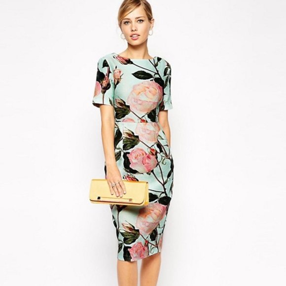 ASOS Dresses & Skirts - ASOS Floral Wiggle Dress